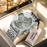 POEDAGAR Luxury Military Men Watch Waterproof Luminous Date Chronograph Man Watch Business Stainless Steel Men's Quartz Watches - Image 8