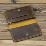 Vintage Card Holder Men Genuine Leather Credit Card Holder Small Wallet Money Bag ID Card Case Mini Purse for Male Tarjetero New - Image 3