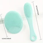 2pcs Silicone Cleansing Massage Brush Skin Care Beauty Tool Waterproof Deep Cleansing Nasal Brush Skin Care Tool Face Wash Brush - Image 11
