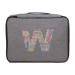 Men Briefcase Handbag Outdoor Travel Credentials Luggage Storage Bag Women Waterproof Text Letter Print Documents Organizer Case - Image 14