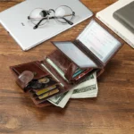 New Brand Men's Wallet RFID 100% Genuine Cow Leather Short Card Holder Man Purse Male Vintage Pocket Wallet For Men - Image 2