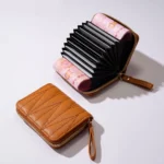 New Woman Super Slim Soft Wallet Credit Card Anti-degaussing Purse Card Holders Fashion Female Zipper Multi-card Large Capacity - Image 4