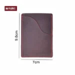Moterm Genuine Leather Business Credit ID Card Holder Crazy Horse Leather Travel Credit Wallet Men Purse Case Wholesale - Image 12