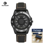 EUTOUR Original Magnetic Sport Luxury Simple Quartz Waterproof Men's Watch Leather Steel Strap Business Fashion Casual Watch - Image 10