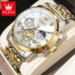 OLEVS Top Luxury Brand Quartz Couple Watch Waterproof Watch Lover Gift Nightglow Classic Date Week Clock His or Her Set Watch - Image 16