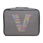 Men Briefcase Handbag Outdoor Travel Credentials Luggage Storage Bag Women Waterproof Text Letter Print Documents Organizer Case - Image 7