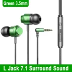 For Galaxy 90° Jack Wired Gaming Headset HiFi Surround Sound With Mic 3.5mm Type C Music Headphones For Samsung S24 23 iPhone 15 - Image 9