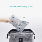 Mummy Storage Nappy Handbag Travel Outdoor Stroller Carry Bag Baby Diaper Bag Organizer Reusable Waterproof Wet Dry Pack - Image 3