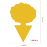 12 Pcs Fly Trap Gnats Insect Sticky Traps Dual Sided Fly Catcher Plant Yellow Pest Control Strong Glue For Aphids Mosquitoes - Image 9