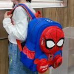 Spiderman Backpacks Super Heroes Student School Bag Cartoon 3d Stereo Kindergarten Backpack Children's Travel Bag Gift - Image 4