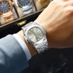 POEDAGAR Fashion Square Men Clock Waterproof Luminous Date Week Man Wristwatch High Quality Stainless Steel Quartz Men's Watches - Image 5