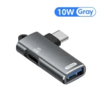 2 in 1 USB Type C OTG Adapter 10W/PD100W Elbow Type C To USB3.0 Adapter Fast Charging Converter For Mobile Phone Tablet Laptop - Image 12