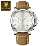 POEDAGAR Luxury Military Watch For Men Waterproof Luminous Leather Man Watch Quartz High Quality Men's Sports Watches Male Reloj - Image 7