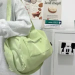 Large Crossbody Travel Tote Bags for Women 2024 Canvas Shoulder Messenger Bag Sports Yoga Satchels Fashion Woman Handbag - Image 2