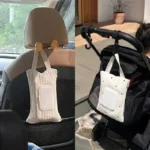 Baby Car-mounted Tissue Box Cute Baby Cart Paper Towel Bag Portable Removable Flip Tissue Box Diaper Bags Stroller Accessories - Image 4