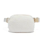 New Metal Buckle Sherpa Belt Bag Women Lamb Cashmere Chest Bag Bum Bag Crossbody  Everywhere Teddy Travel Waist Bag Fanny Pack - Image 2