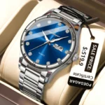 POEDAGAR Top Luxury Watch For Man Date Week Waterproof Luminous Man Wristwatch Quartz Stainless Steel Men's Watches Sports Reloj - Image 12