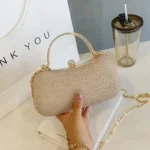Elegant Glitter Evening Banquet Bag Rhinestone Box Shoulder Bag Crossbody Bag Ladies Clutch Bag Birthday party bag free shipping - Image 3