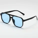 2024 Outdoor Ocean Slice Double Beam Sunglasses New Retro Jelly Color Women Square Sunglasses UV400 Eye Protection Goggles - Image 12