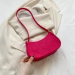 Fashion Women Shoulder Bag Mini Handbags Luxury Felt Flap Underarm Bags Female Large Capacity Casual Crossobdy Clutch - Image 5