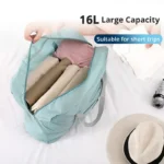 2 Pack Foldable Travel Duffel Bag for Airlines Carry on Bag Weekender Overnight Hospital Tote Bag Gym Duffel Bag Women Men - Image 3