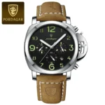 POEDAGAR Luxury Military Watch For Men Waterproof Luminous Leather Man Watch Quartz High Quality Men's Sports Watches Male Reloj - Image 13