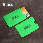 5pcs Aluminium Anti Rfid Card Holder NFC Blocking Reader Lock Id Bank Card Holder Case Protection Metal Thin Credit Card Case - Image 16
