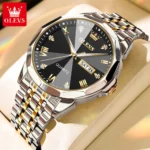OLEVS 9931 Diamond Roman Scale Watch For Men Women Rhombus Mirror Auto Date Couple Watches Luxury Waterproof Original Hand Clock - Image 17