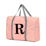 Travel Carry Bag Foldable Luggage Handbags Clothes Organizer 2024 Black Letter Pattern Series Women Weekend Travel Duffle Bag - Image 11