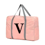 Travel Carry Bag Foldable Luggage Handbags Clothes Organizer 2024 Black Letter Pattern Series Women Weekend Travel Duffle Bag - Image 15