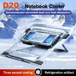 New D20 Laptop Cooling Pad for 11-17.3'' Notebook Cooler Stand Semiconductor+Air-cooled 4 Angle Adjustable Tablet Laptop - Image 2