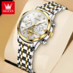 OLEVS Top Luxury Brand Quartz Couple Watch Waterproof Watch Lover Gift Nightglow Classic Date Week Clock His or Her Set Watch - Image 8