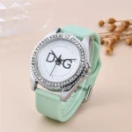 Luxury Brand DQG Women's Watch Leather Strap Rhinestone Inlay Dial Fashion Quartz Watch for Women Gift Clock - Image 6
