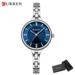 CURREN Luxurious and Elegant Round Dial with Stainless Steel Bracelet Fashion Dress Quartz Watches for Women - Image 11