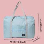 Gold Lettern Series Travel Bag Unisex Large Capacity Organizers Foldable Luggage Handbags Clothes Storage Duffle Carry on Bags - Image 2