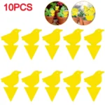 50-10Pcs Sticky Traps Fruit Fly Trap Yellow Sticky Bug Trap for Indoor Outdoor Use Insect Pest Control Garden Strong Glue Plant - Image 7