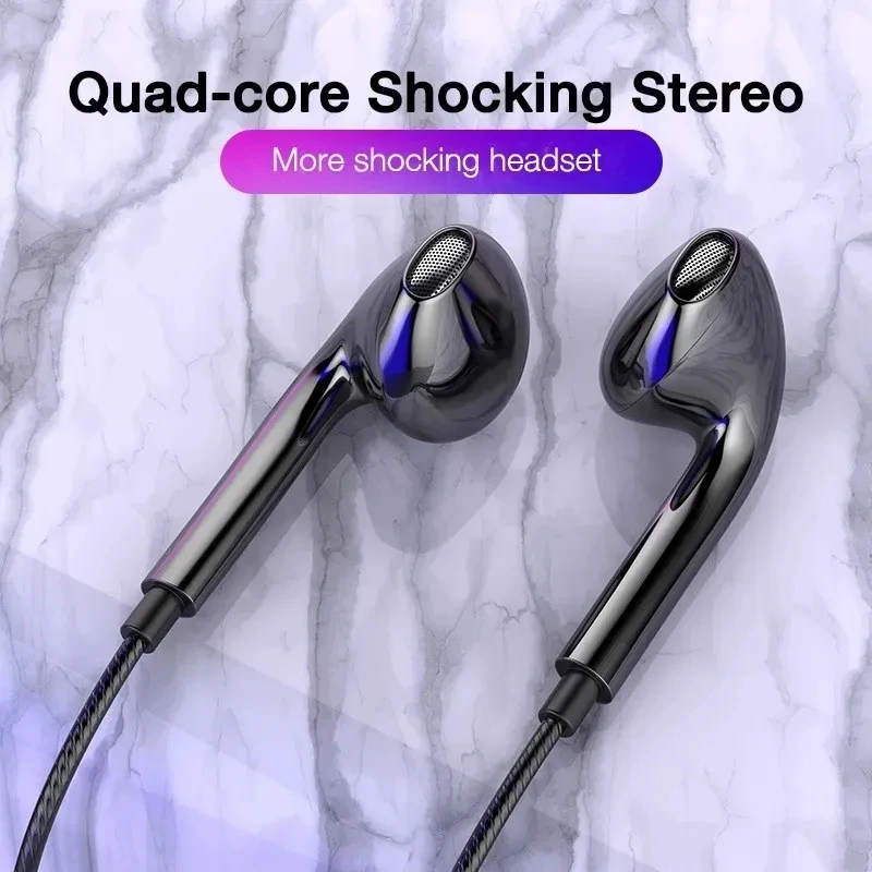 S2b90ff1f5869479187c786f33cffe8f7J.webp 1.2M Wired Earphones Stereo Bass In Ear 3.5mm Wired Headphones With Microphone Sport Music Headset Handsfree For Android - Image 1