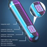 Wireless Earphones Bluetooth 5.3 Neckband Headphones Gaming LED Display HIFI Headset Sports TWS Earbuds With Mic TF Card - Image 2