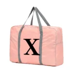 Travel Carry Bag Foldable Luggage Handbags Clothes Organizer 2024 Black Letter Pattern Series Women Weekend Travel Duffle Bag - Image 13