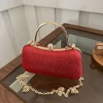 Elegant Glitter Evening Banquet Bag Rhinestone Box Shoulder Bag Crossbody Bag Ladies Clutch Bag Birthday party bag free shipping - Image 9