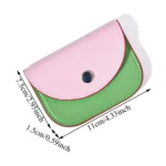 Card Bag Wallet Coin Purse Pouch Splicing Color Detachable Cute Women Card Holder Card Wallet Slim Portable Credential Holder - Image 6
