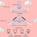 1 Piece Baby Coats Rack Non-slip Baby Clothes Hanger Adjustable Storage Hangers Cute Kids Clothes Organizer Closet Children - Image 2