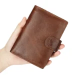 New Brand Men's Wallet RFID 100% Genuine Cow Leather Short Card Holder Man Purse Male Vintage Pocket Wallet For Men - Image 5