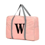 Travel Carry Bag Foldable Luggage Handbags Clothes Organizer 2024 Black Letter Pattern Series Women Weekend Travel Duffle Bag - Image 14