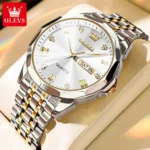 OLEVS 9931 Diamond Roman Scale Watch For Men Women Rhombus Mirror Auto Date Couple Watches Luxury Waterproof Original Hand Clock - Image 16
