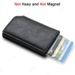 Anti Rfid Carbon Fiber ID Credit Card Holder Men Wallets Mini Automatic Pop up Bank Cardholder Case Minimalist Vallet Choice - Image 17