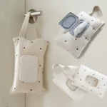 Baby Car-mounted Tissue Box Cute Baby Cart Paper Towel Bag Portable Removable Flip Tissue Box Diaper Bags Stroller Accessories