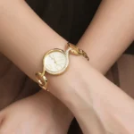 gold watch luxury fashion diamond watch for women wristwatch girls watch gift lover ladies quartz watches - Image 4