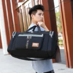 Travel Bag Large Capacity Handbag Portable Outdoor Carry Luggage Convenient Practical Male's Weekend Duffle Bags Random Letters - Image 3
