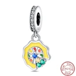 Dessert Afternoon Tea Series 925 Silver Coffee Cake Pizza Fries Sweet Charms Beads 3mm DIY Fine Jewelry Making - Image 31